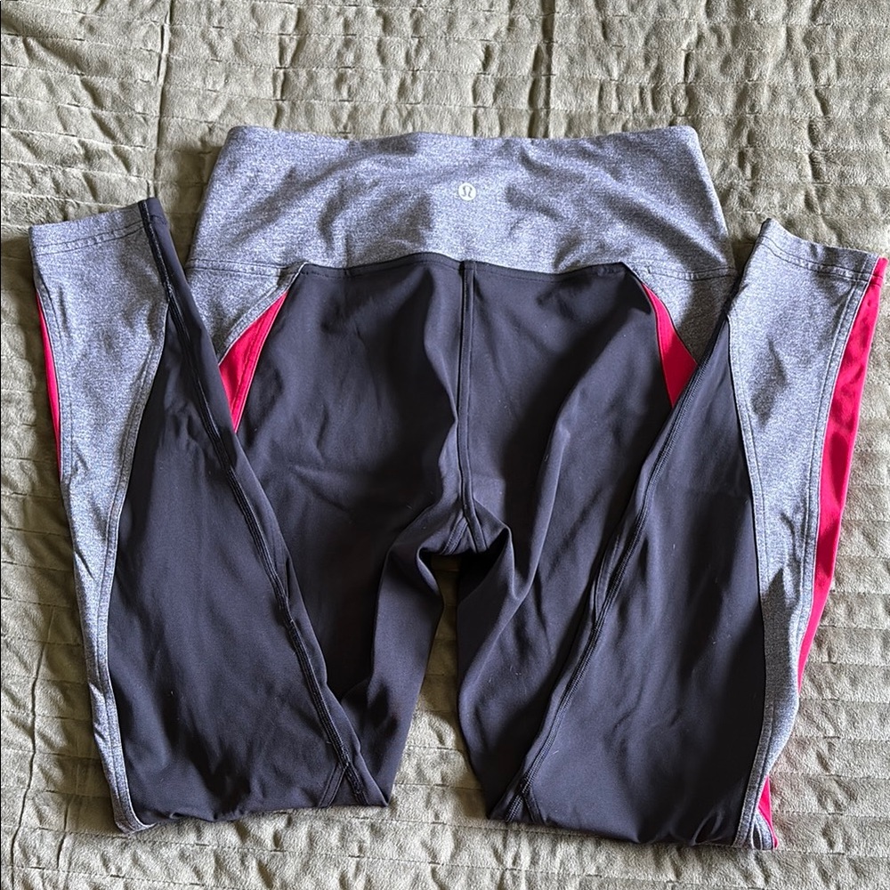 Lululemon Athletica Red and Black Leggings Performance Stretch